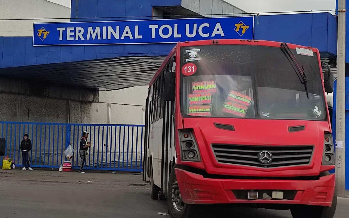 transporte de la terminal de toluca a la zona industrial