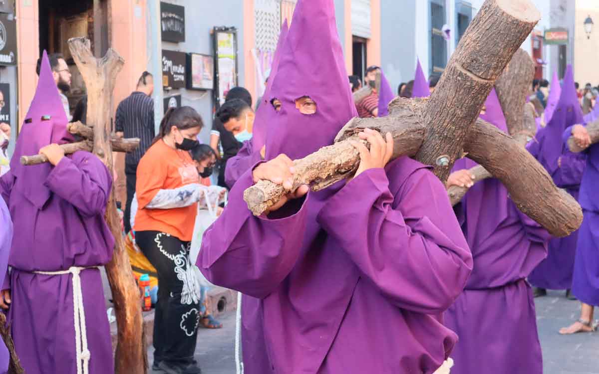 integrantes d ela procesion del silencio temoaya 2024