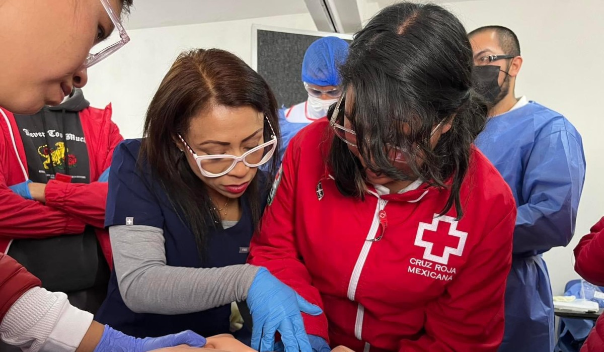 curso de RCP en la Cruz Roja de Toluca