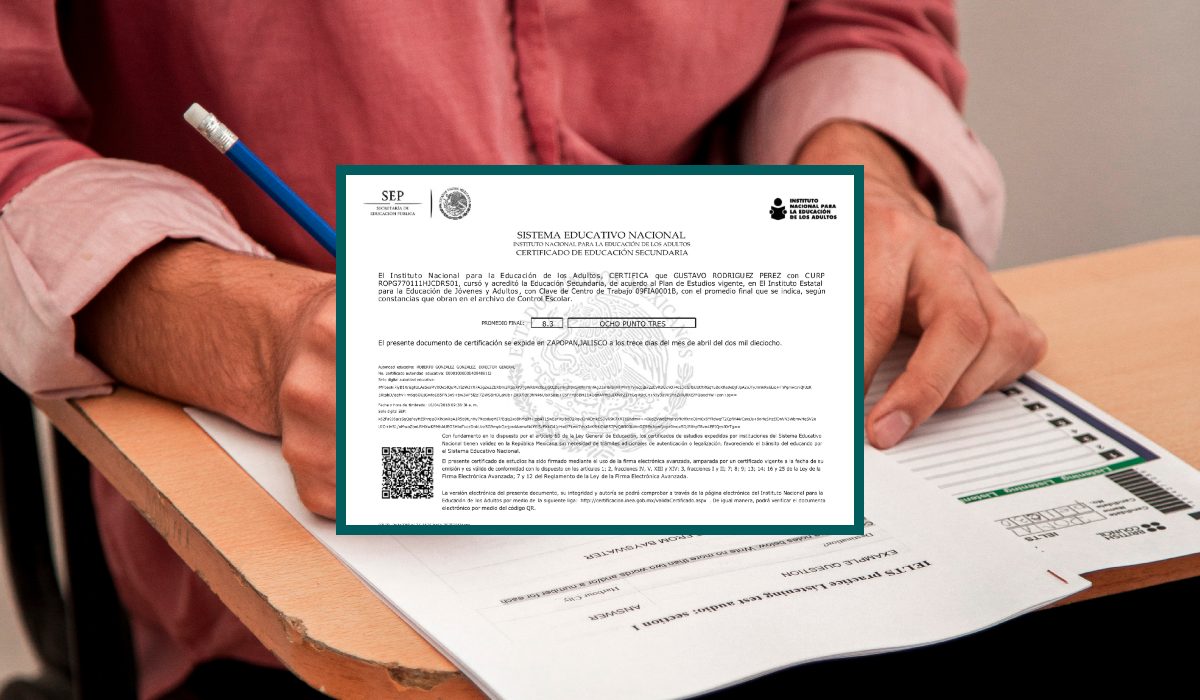 certificado de secundaria con un solo examen