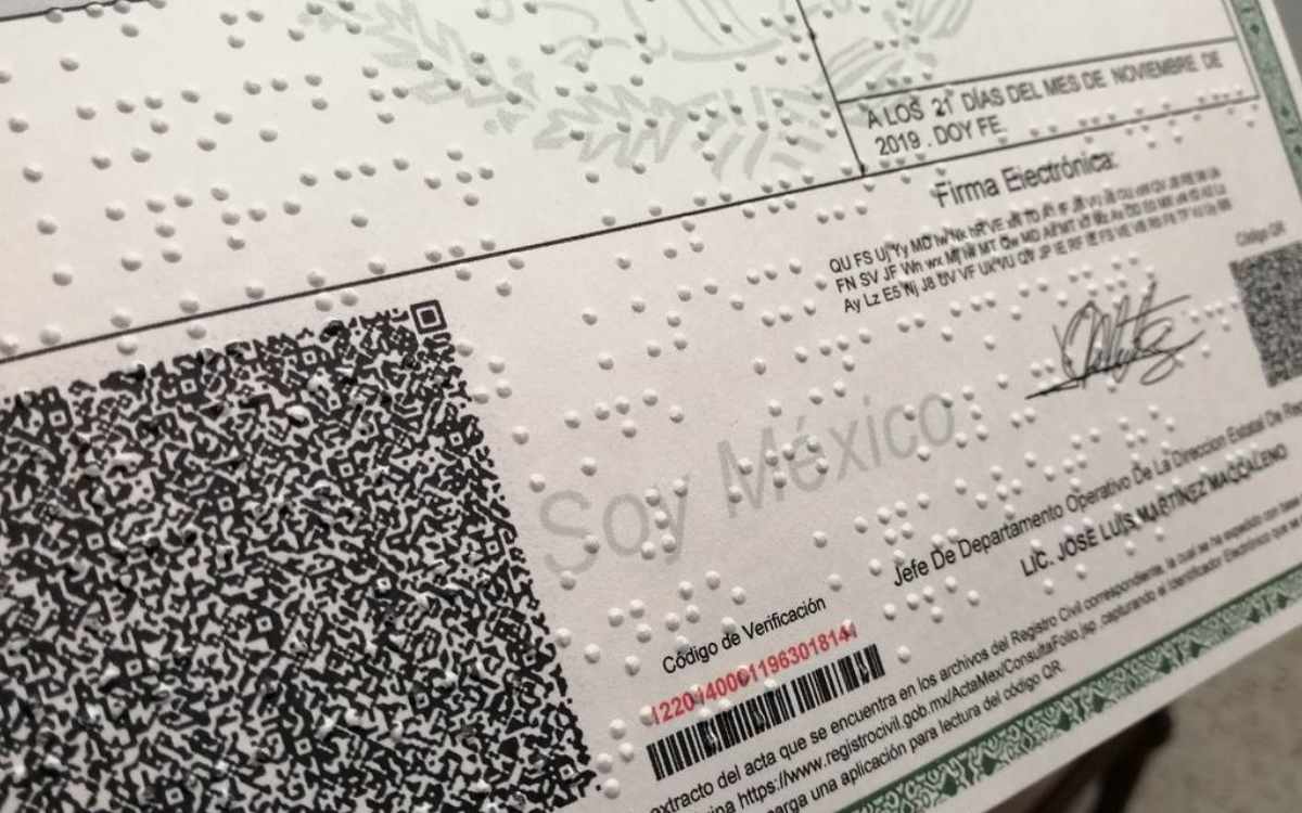 acta de nacimiento braille san mateo atenco