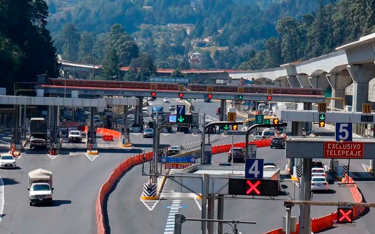 anuncian cierre en autopista México Toluca